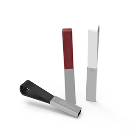 Metal USB-leather loop SUF64